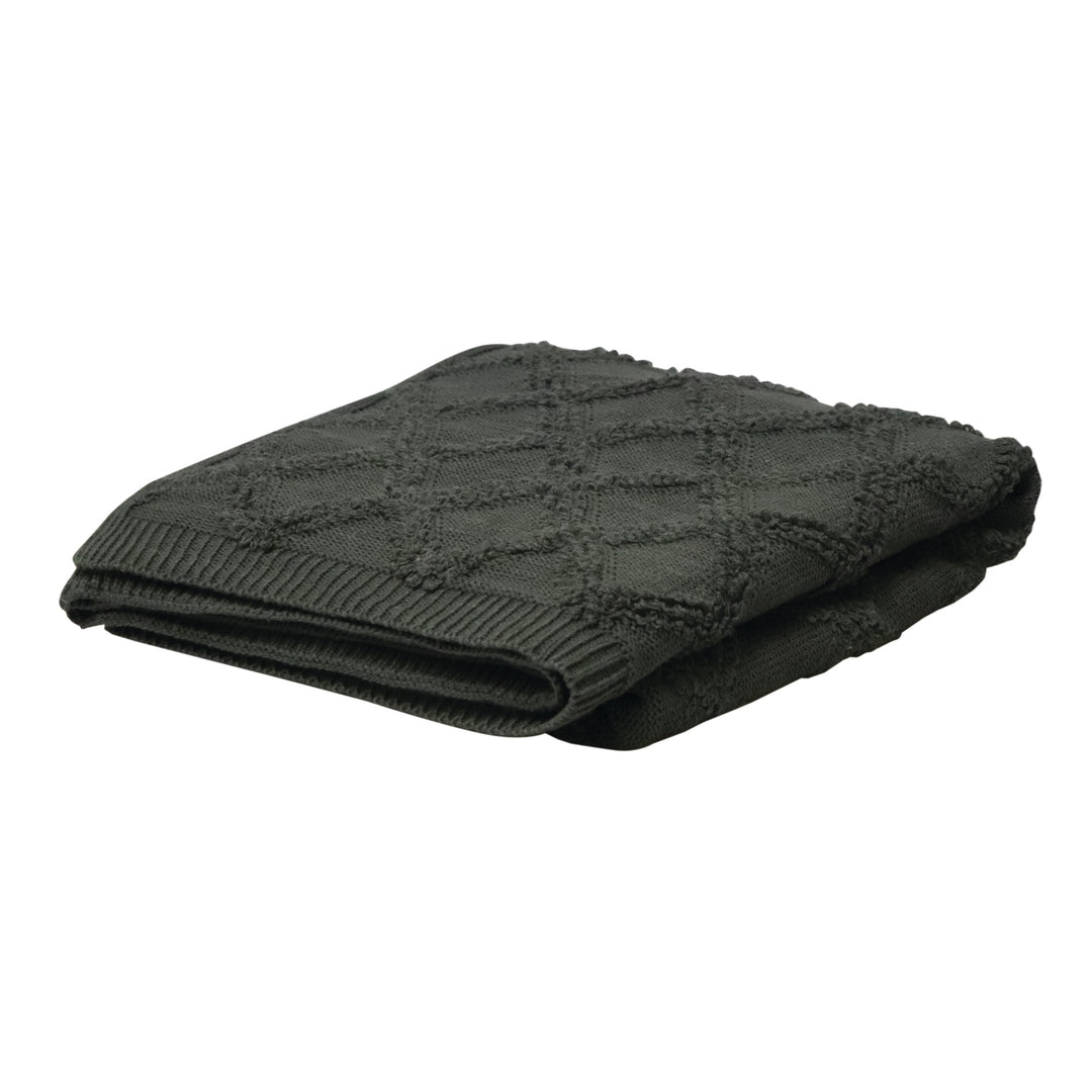 Otway Throw - Charcoal - Madras Link