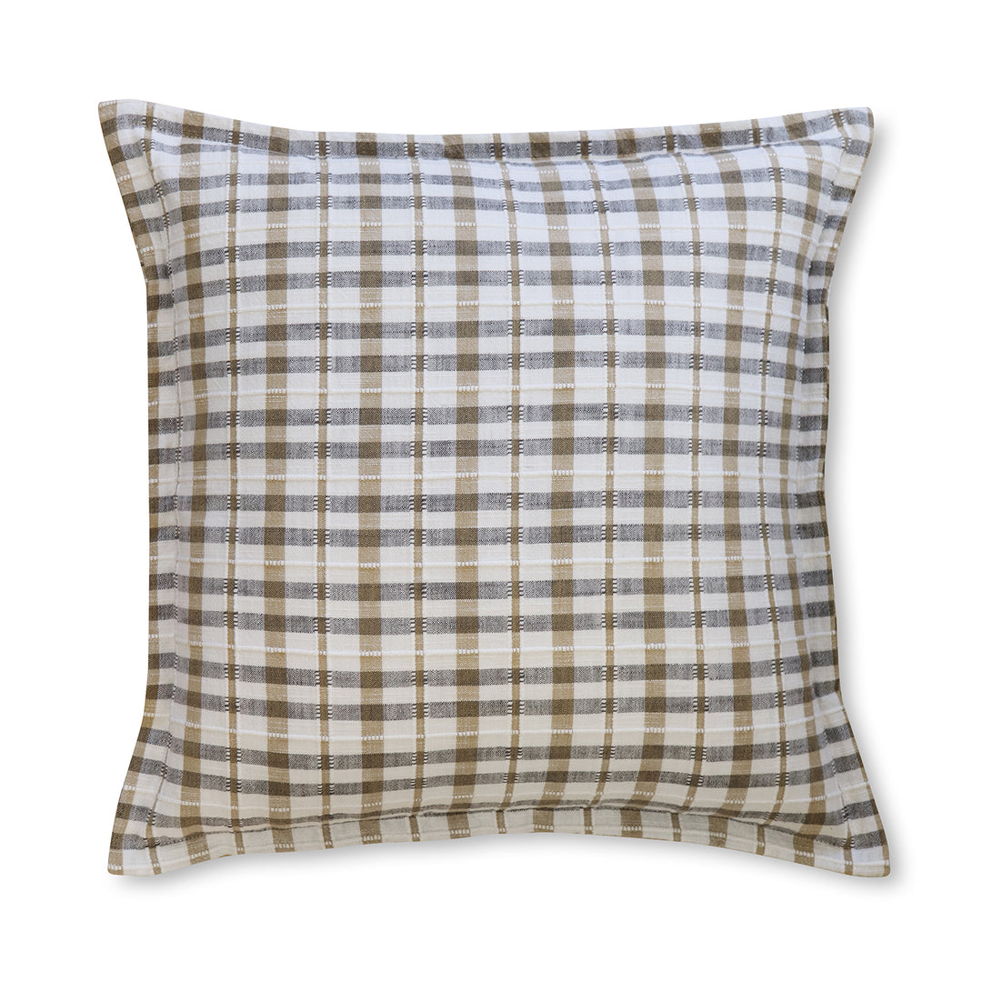 Bolton Charcoal/Beige Woven Cushion