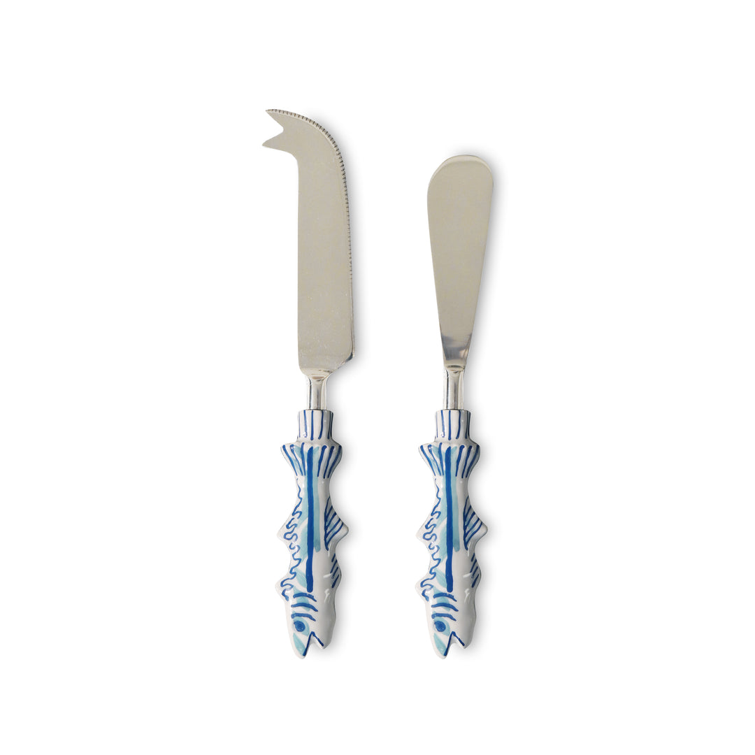 Fish Cheese Knife/Spreader Set