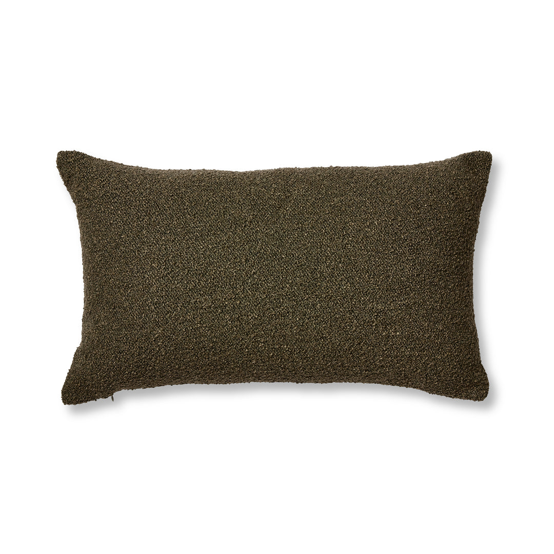 Kenzo Olive Boucle Lumbar Cushion - Madras Link