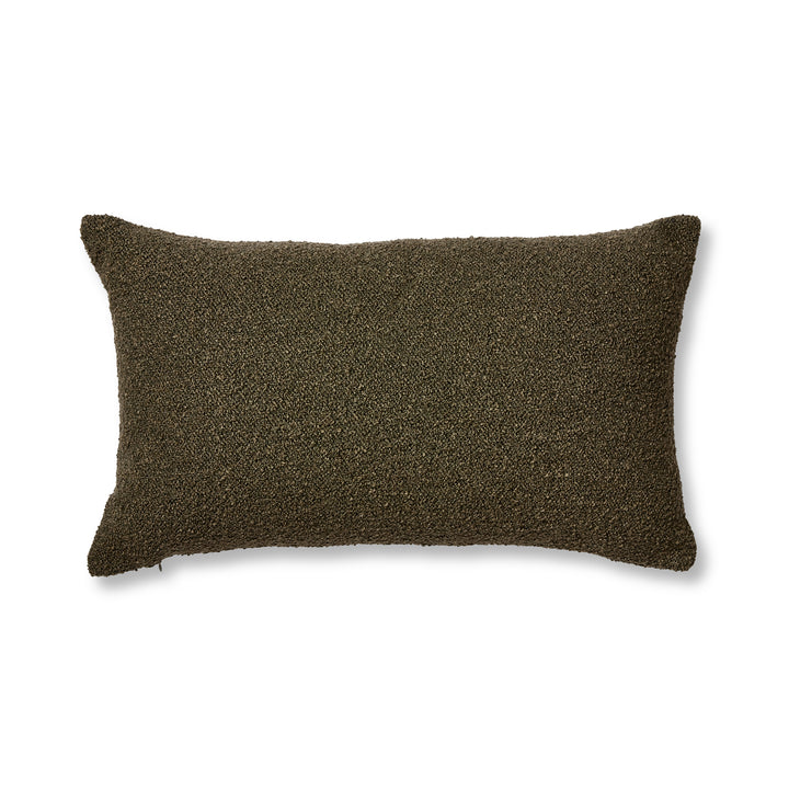 Kenzo Olive Boucle Lumbar Cushion - Madras Link