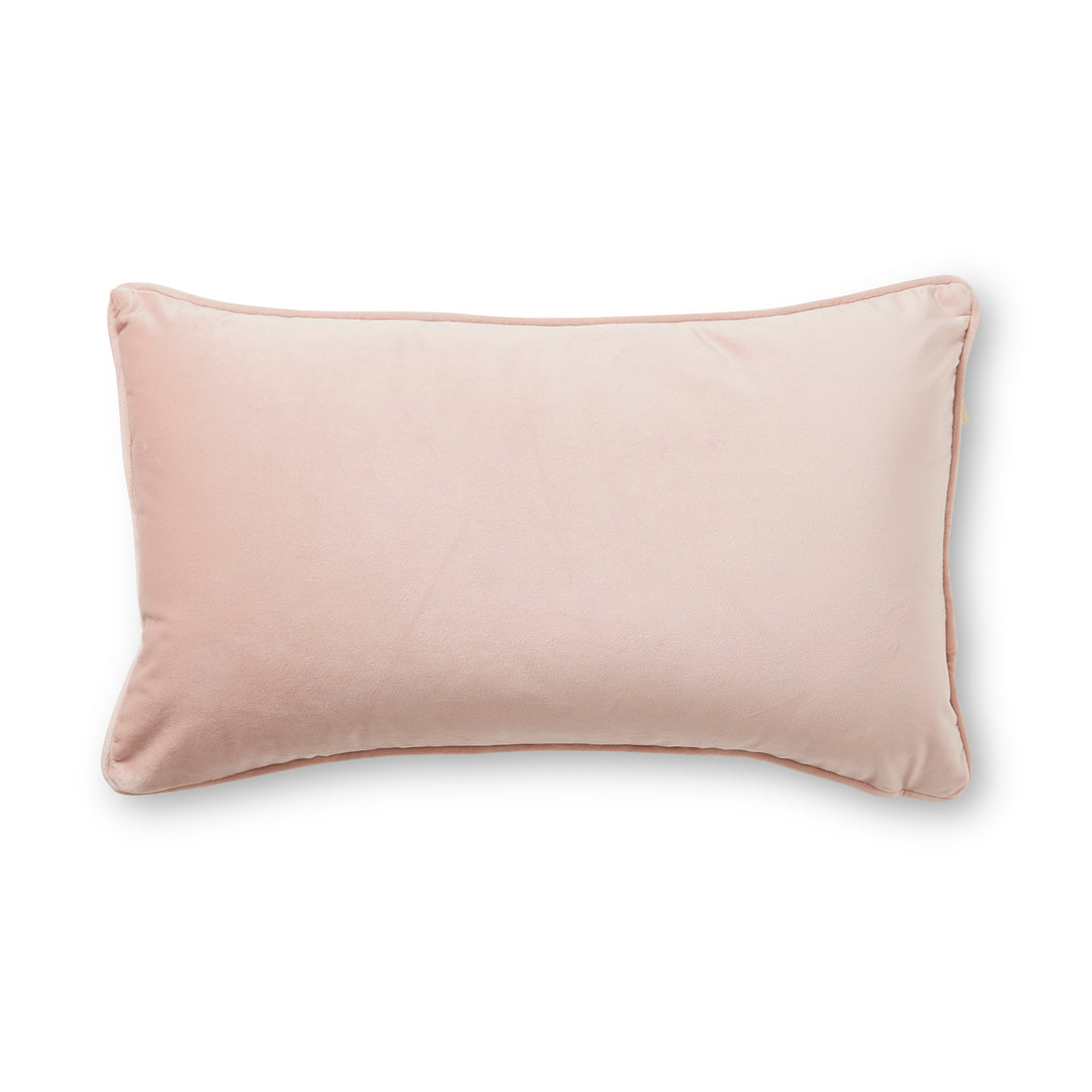 Mira Velvet Dusty Rose Lumbar Cushion
