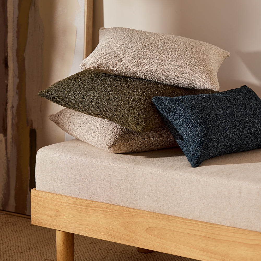 Kenzo Stone Boucle Lumbar Cushion - Madras Link