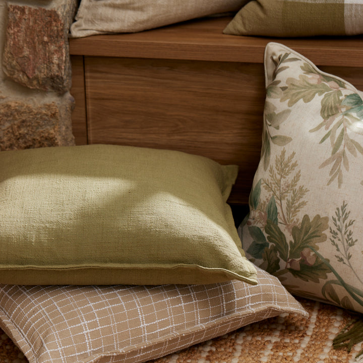 Lincoln Moss Cushion - Madras Link