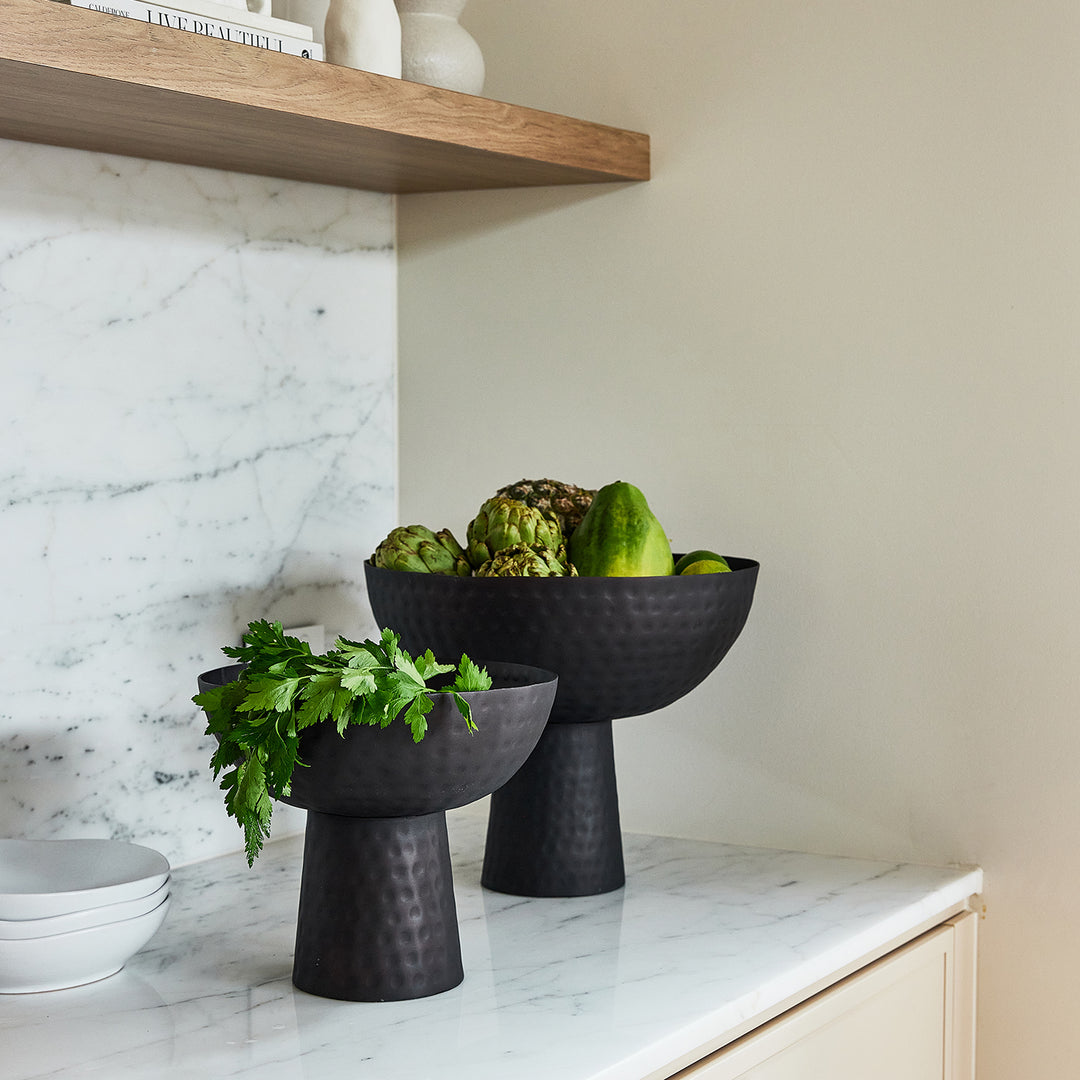 Pedestal Bowl Black Large - Madras Link
