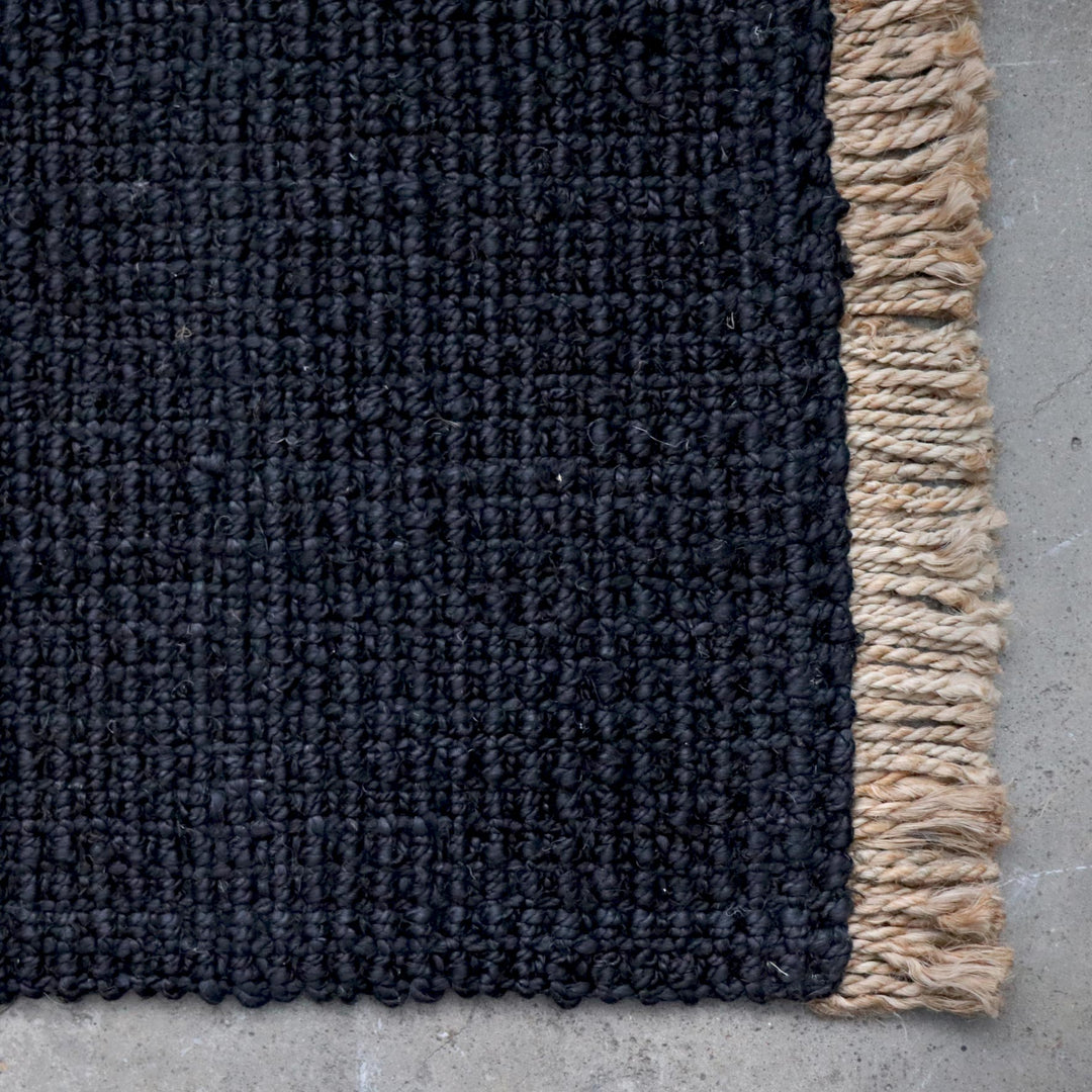 Harris Jute Rug - Black - Madras Link