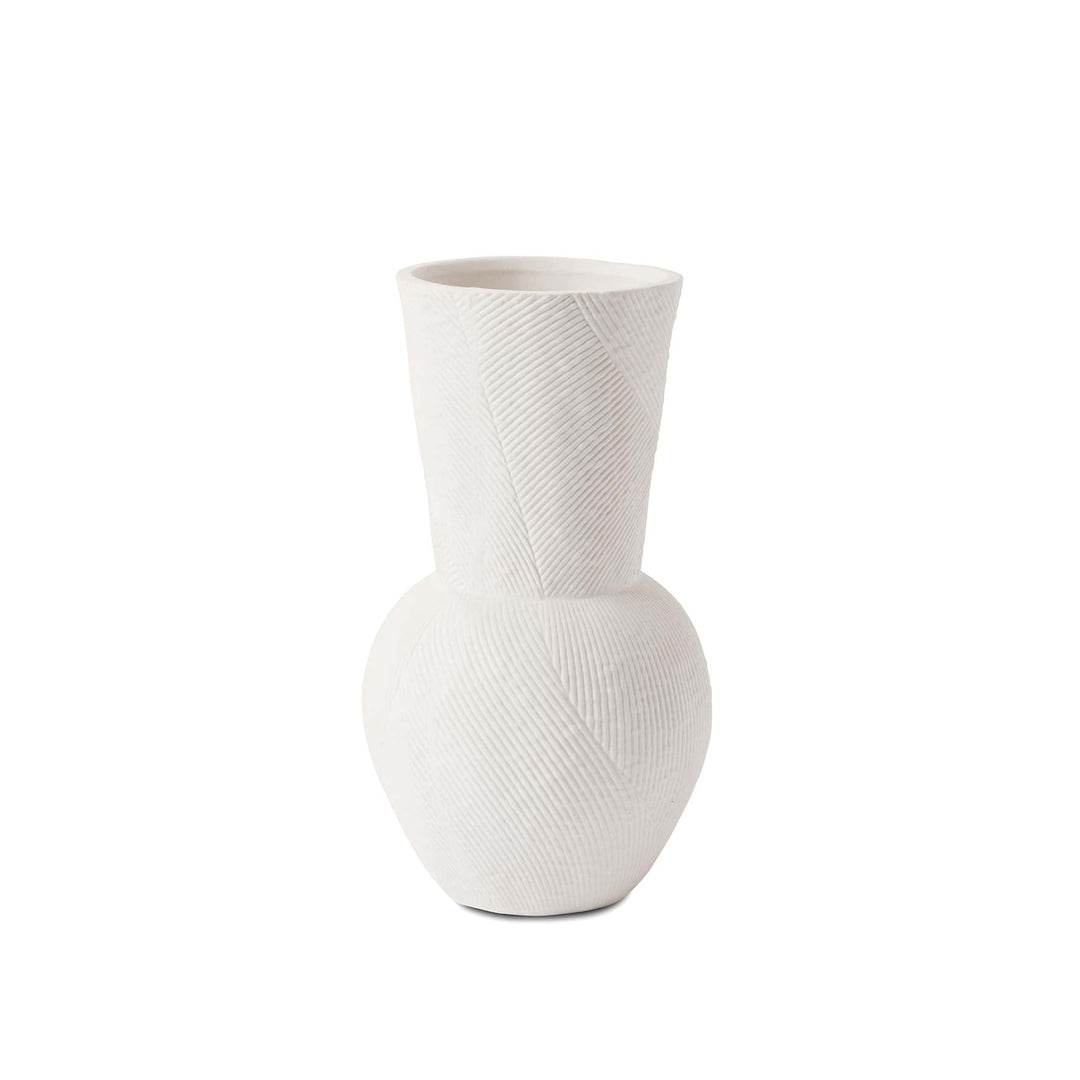 Textured Fluted Natural Clay Vase - Madras Link