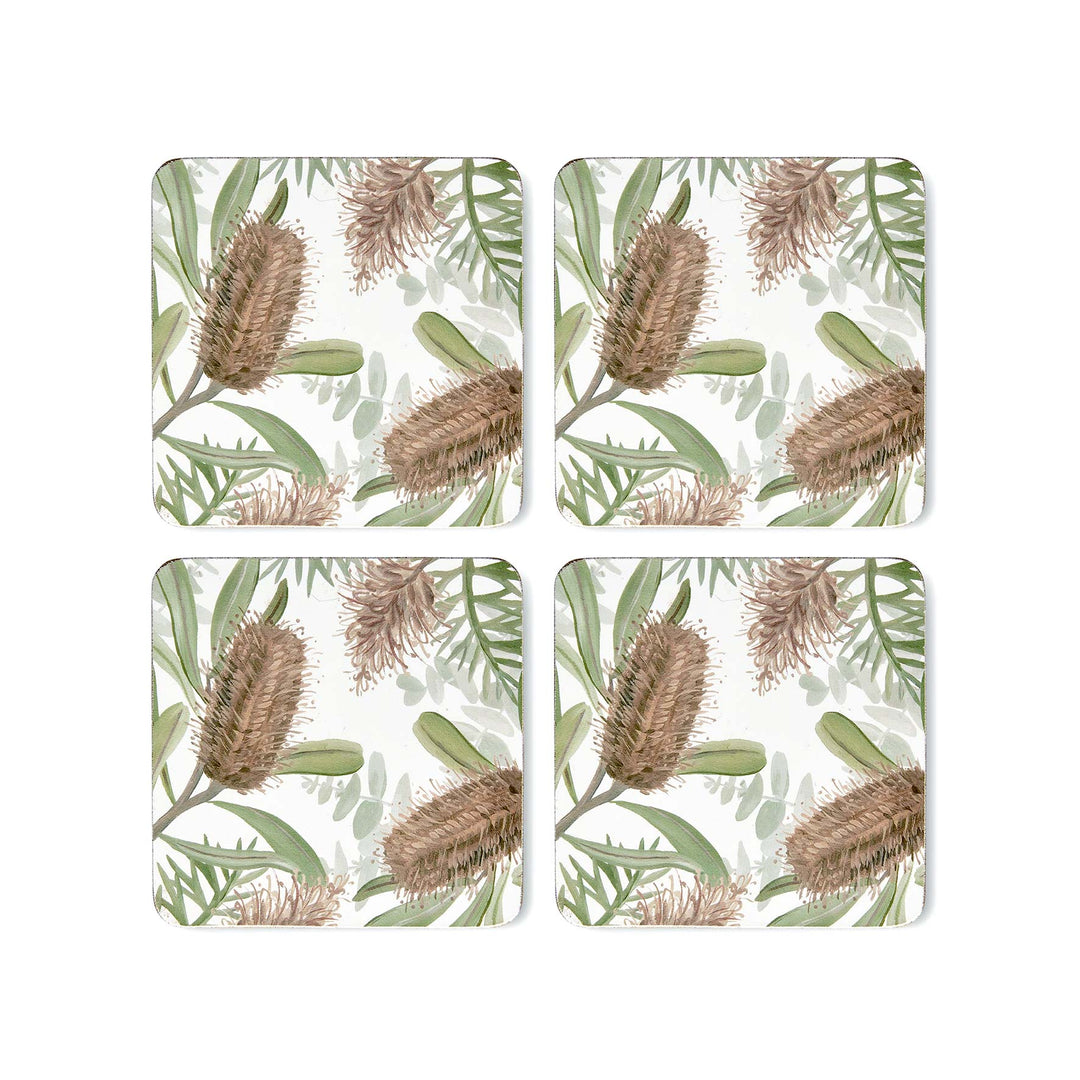 Gambier Square Coaster - Set of 4 - Madras Link