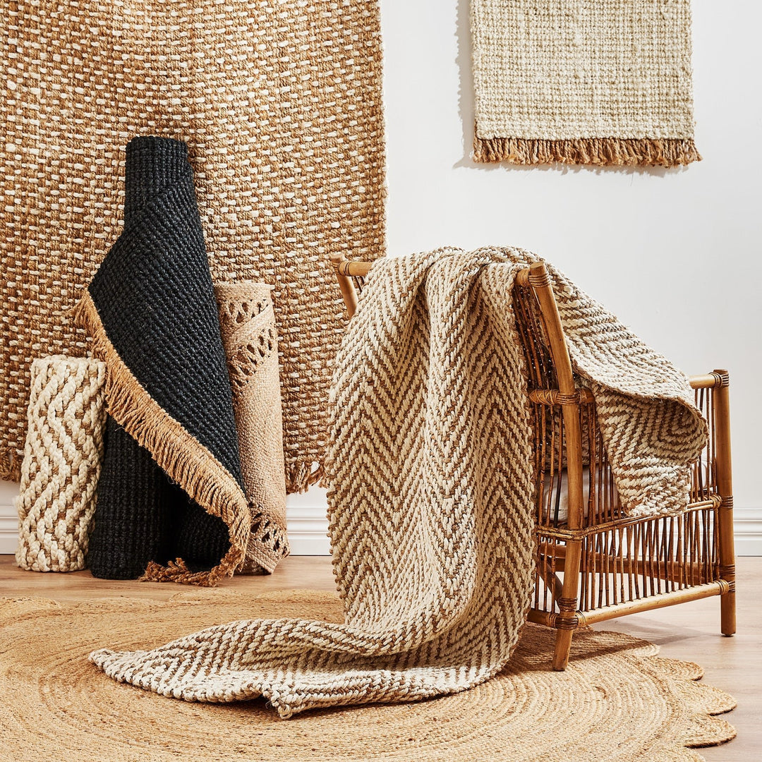 Harris Jute Rug - Black - Madras Link