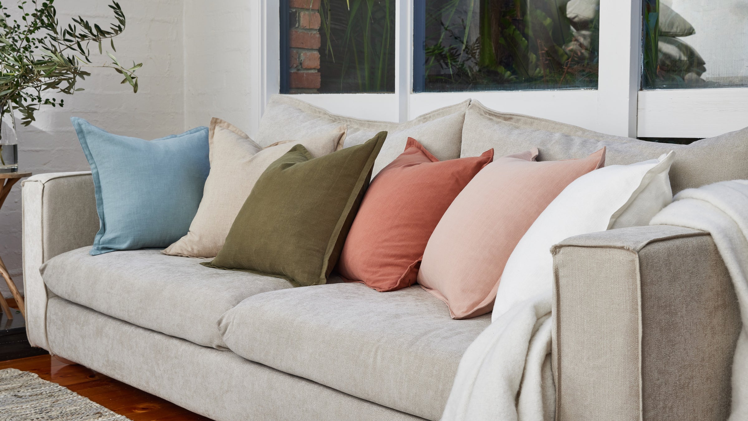 Solid Colour Cushions