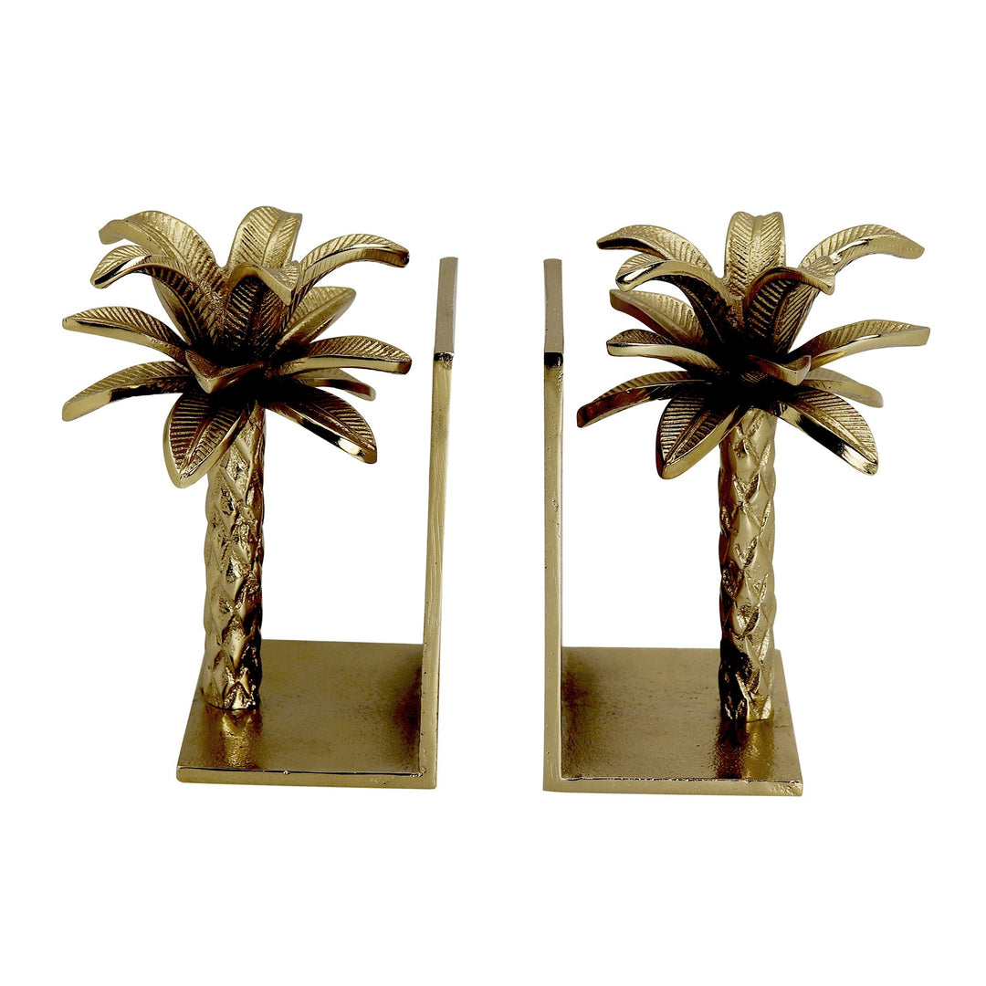 Palm Tree Brass Bookends - Madras Link