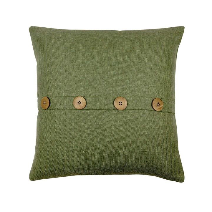 Bromley Button Cushion - Olive