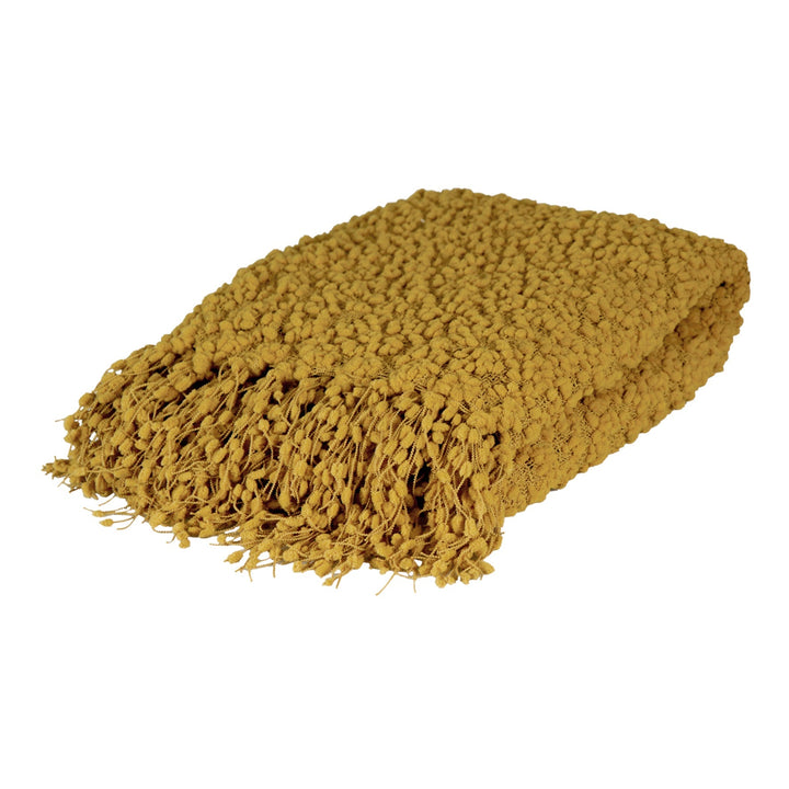 Alpine Mustard Throw - Madras Link