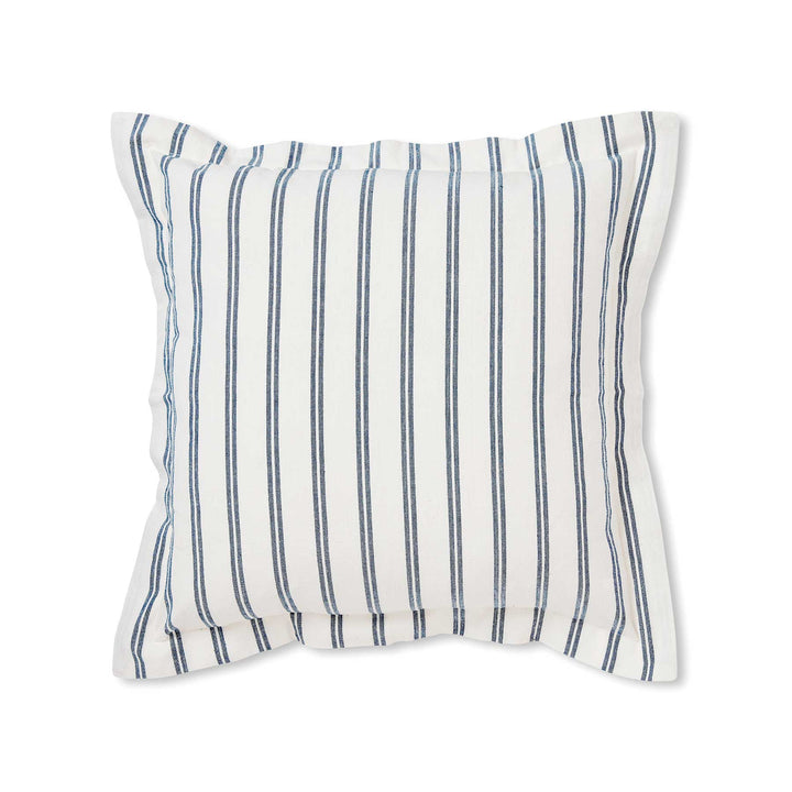 Provence Dark Blue Stripe Cushion - Madras Link