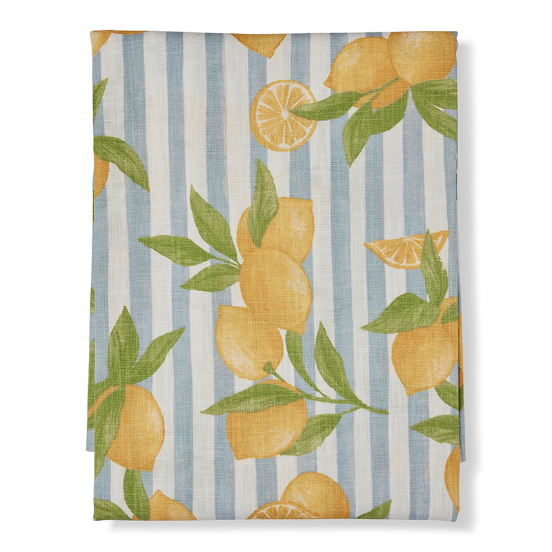 Lemon Stripe Tablecloth 150x230cm