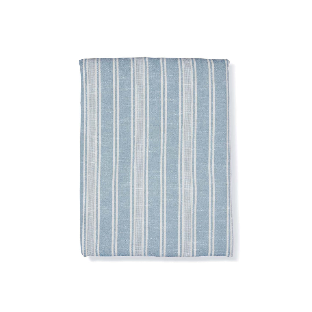 Swansea Light Blue Stripe Tablecloth