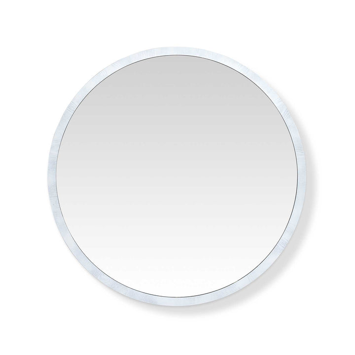 Clyde Round White Mirror - Madras Link