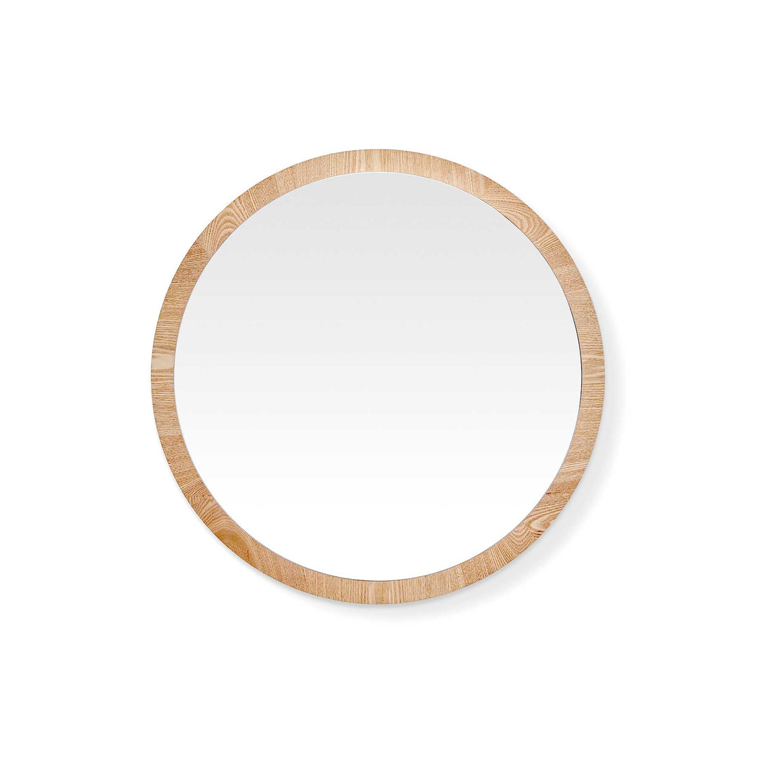 Clyde Round Oak Mirror