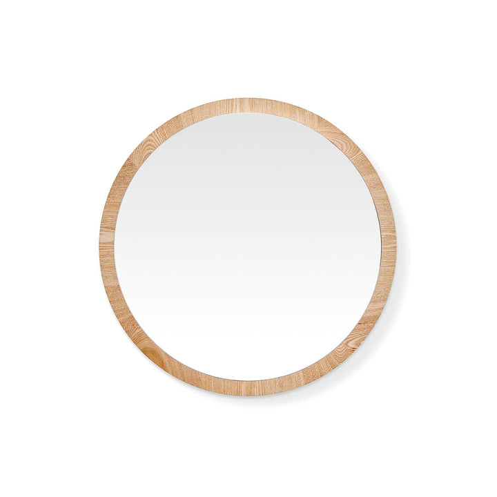 Clyde Round Oak Mirror - Madras Link