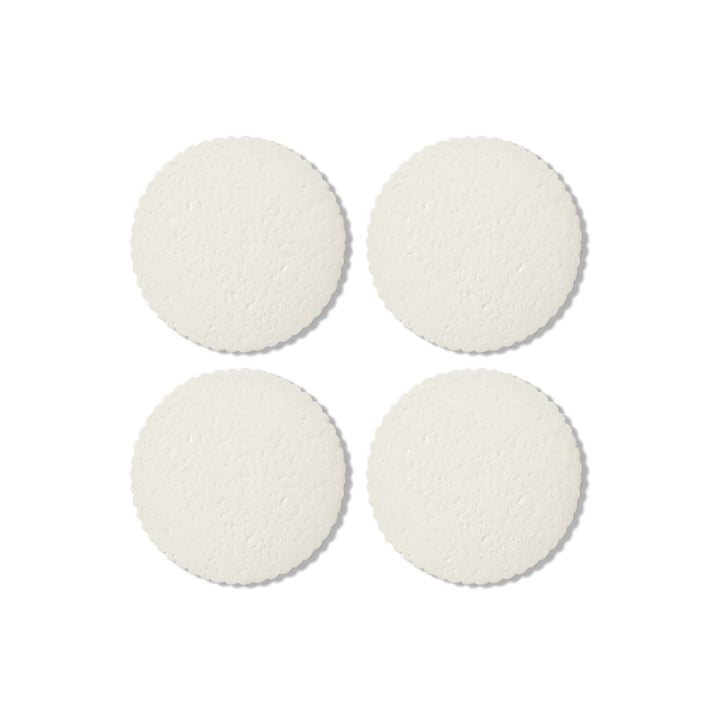 Ceramic Scallop Edge Coaster - Set of 4 - Madras Link