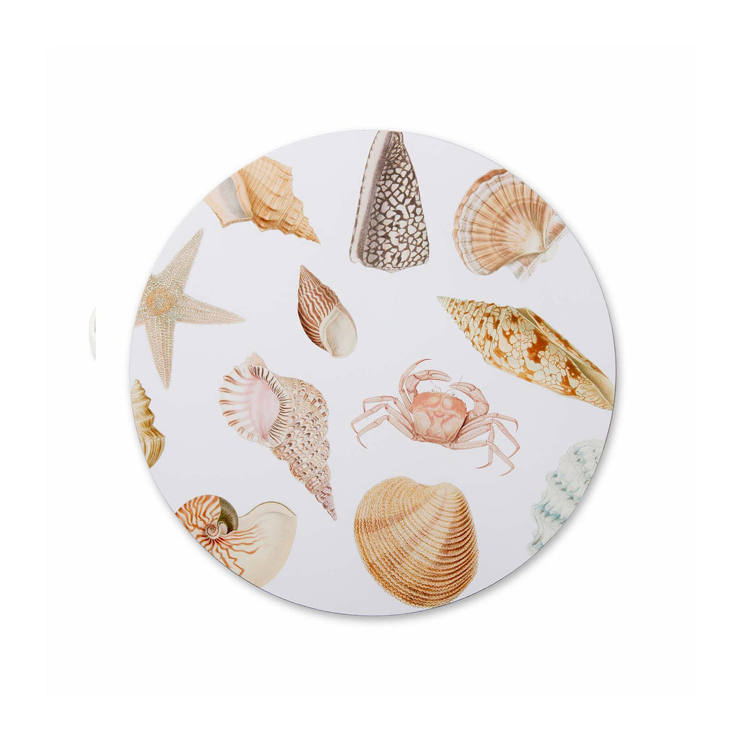 Shell Collection Round Placemat - Set of 4 - Madras Link
