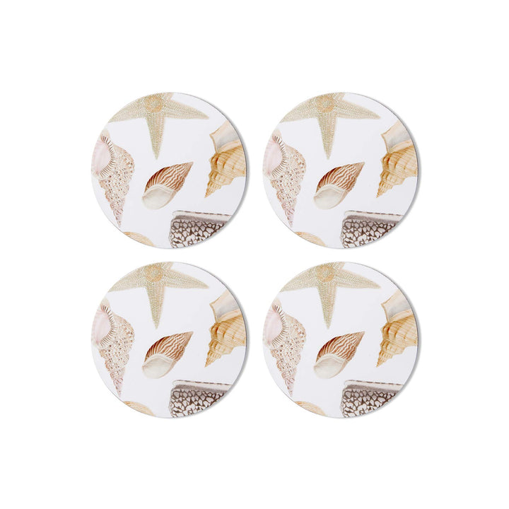 Shell Collection Round Coaster - Set of 4