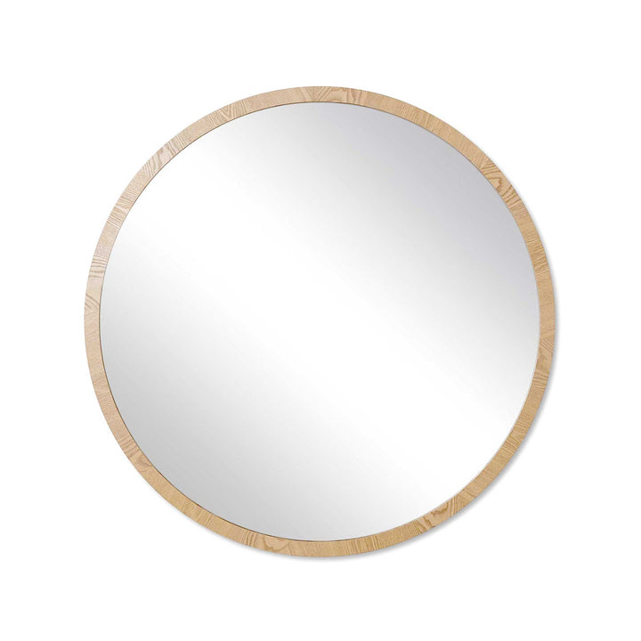 Clyde Round Oak Mirror - Madras Link