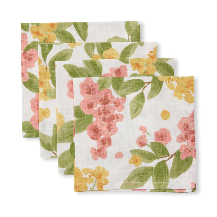 Annie Pink/Orange Napkin Set of 4 - Madras Link