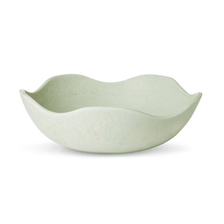 Aries Sage Green Wavy Resin Salad Bowl - Madras Link