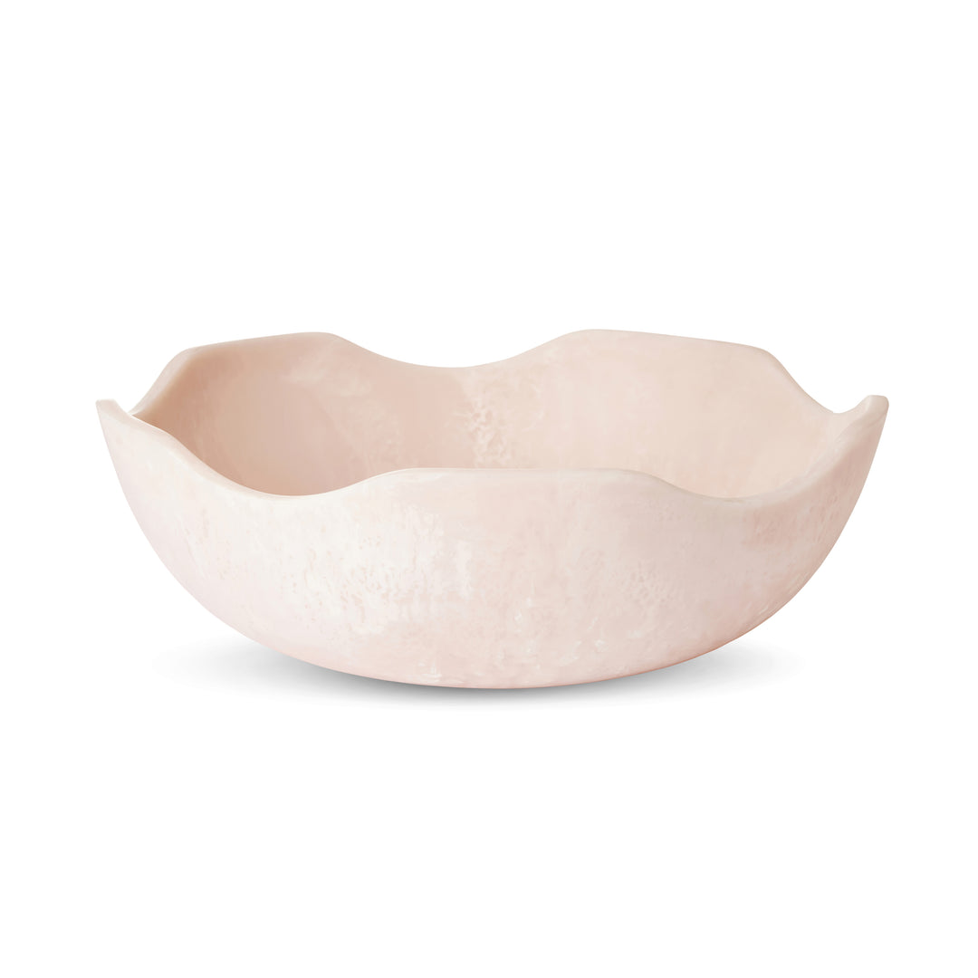 Aries Pink Wavy Resin Salad Bowl - Madras Link