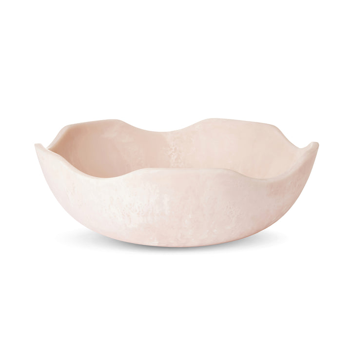 Aries Pink Wavy Resin Salad Bowl - Madras Link