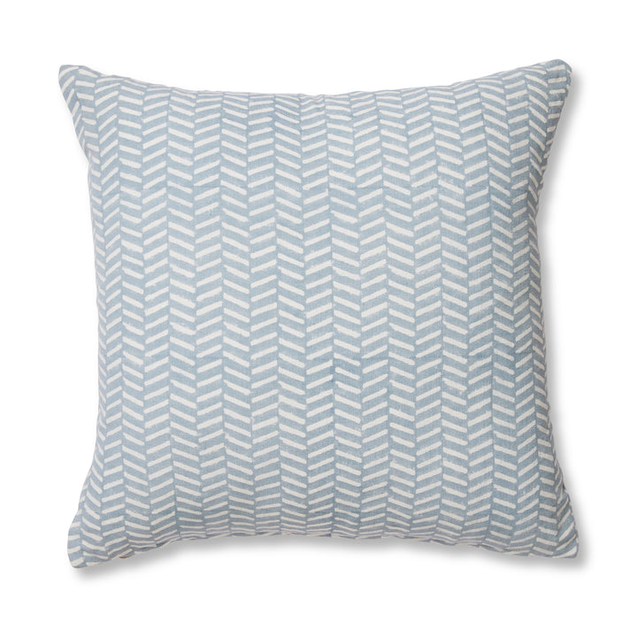 Kyra Blue Block Print Cushion
