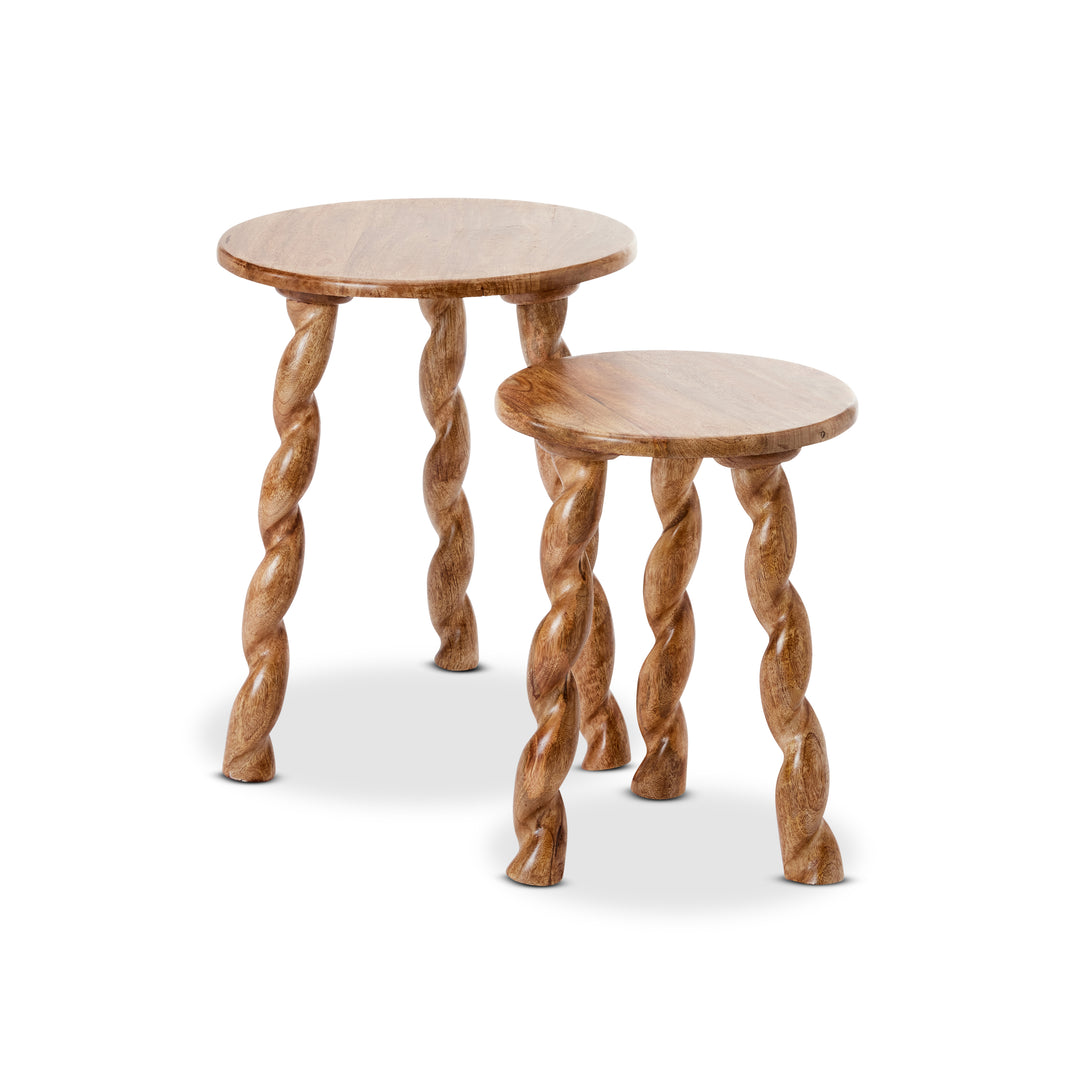 Nichols Twist Leg Side Table Set of 2 - Madras Link