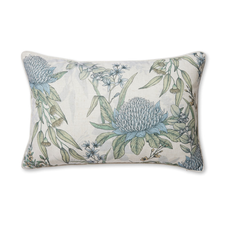 Glenelg White/Blue Lumbar Cushion