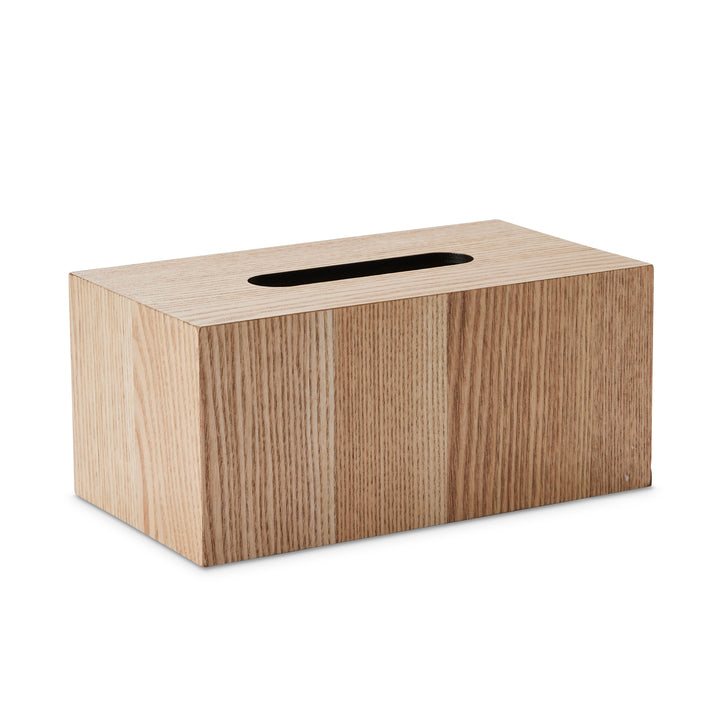 Skylar Oak Tissue Box Holder - Madras Link