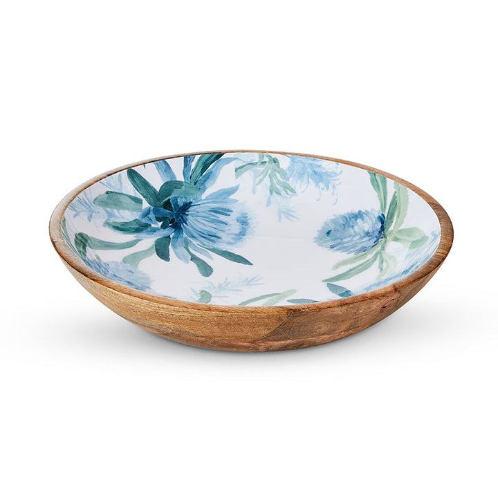 Moama Blue Salad Bowl - Madras Link
