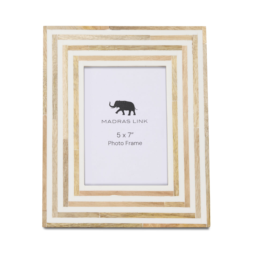 Linwood Natural/White Photo Frame Large - Madras Link