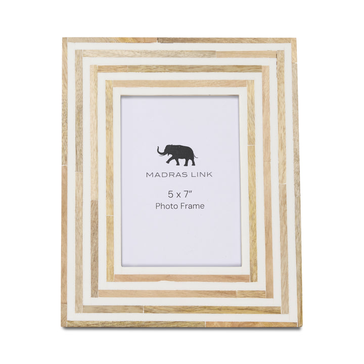 Linwood Natural/White Photo Frame Large - Madras Link