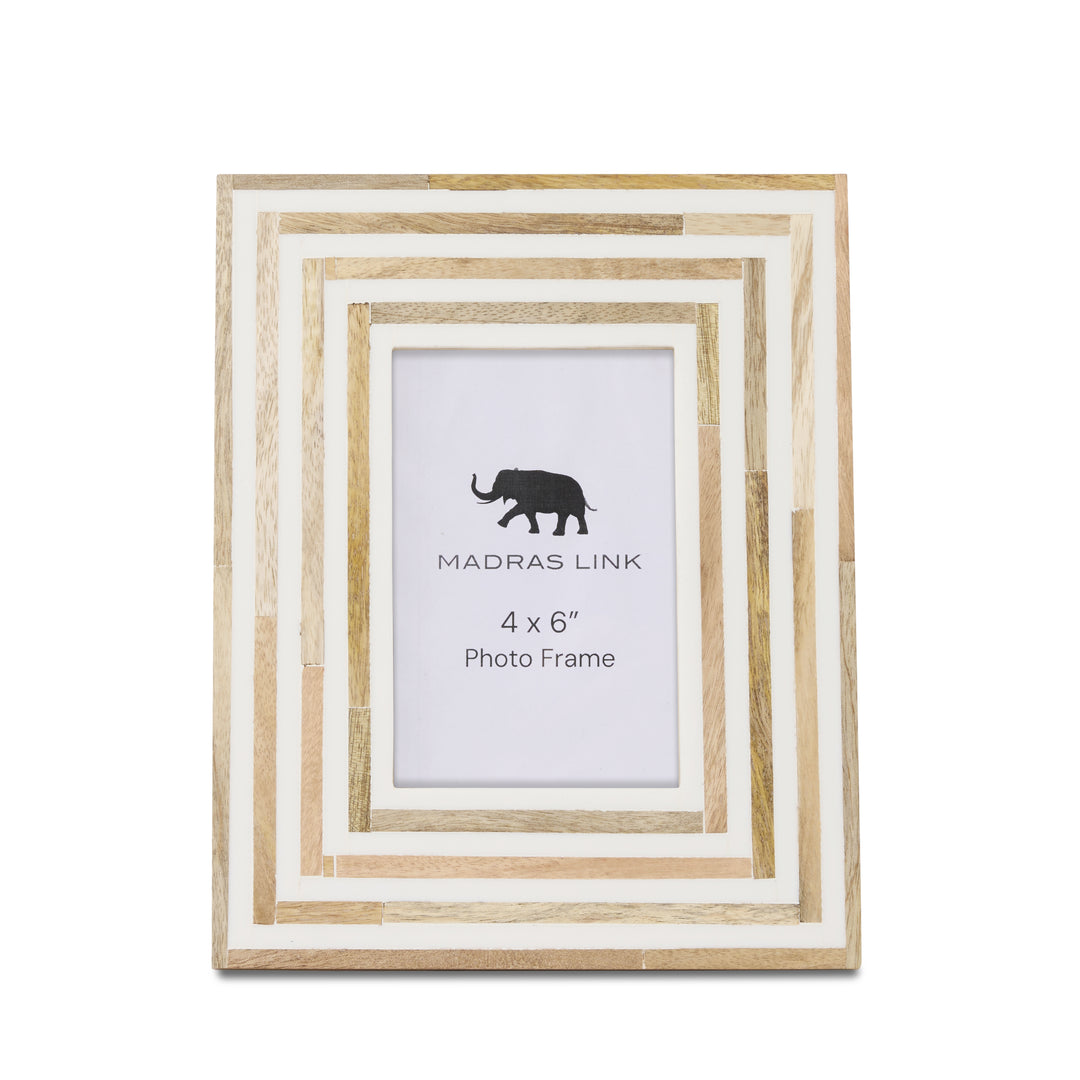 Linwood Natural/White Photo Frame Small - Madras Link
