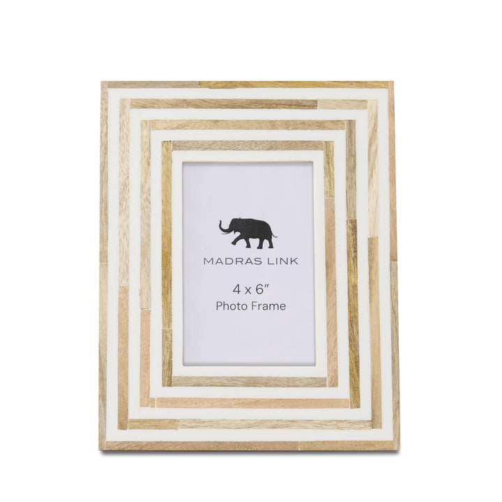 Linwood Natural/White Photo Frame Small - Madras Link