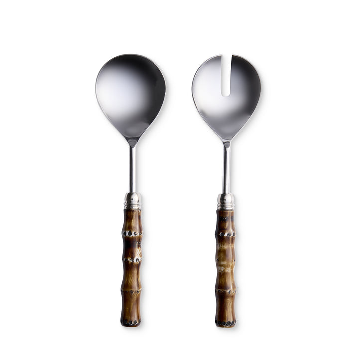 Bahama Bamboo Salad Server Set - Madras Link