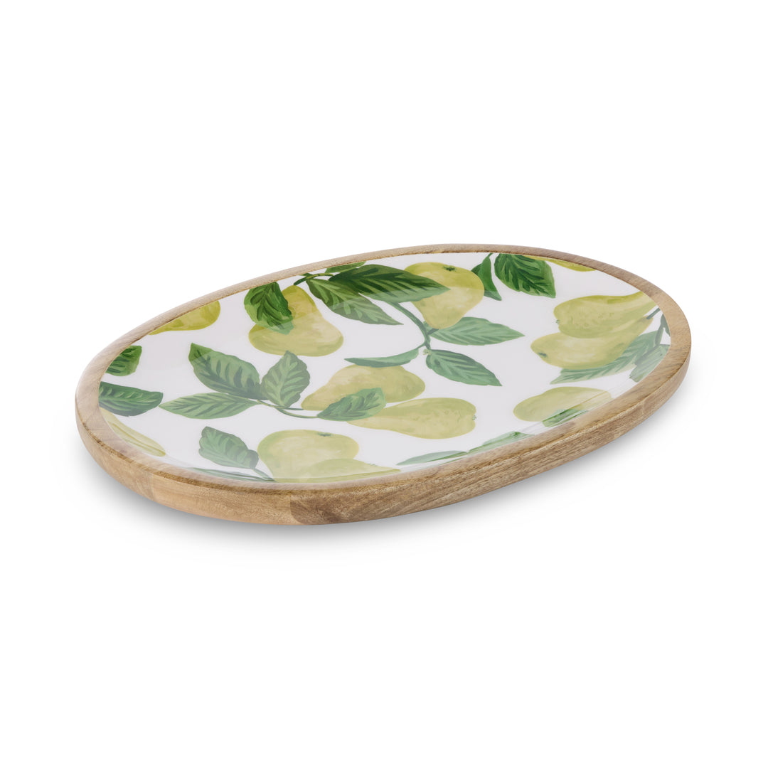 Pear Tree Oval Platter - Madras Link