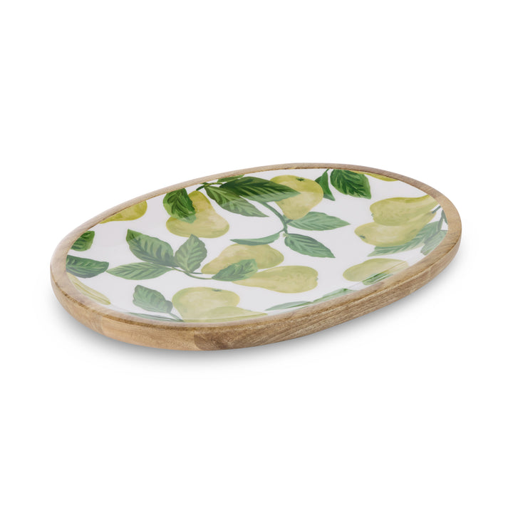 Pear Tree Oval Platter - Madras Link