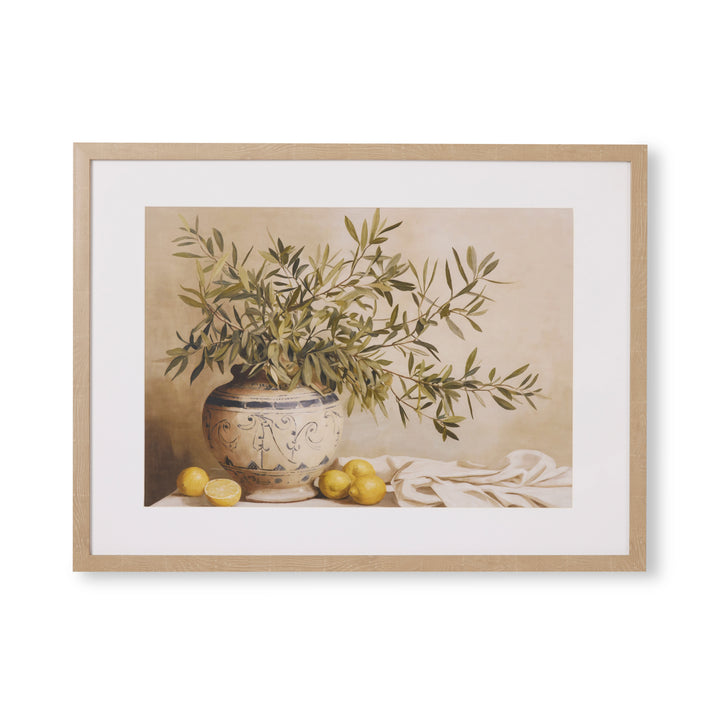 Olive Bouquet Framed Print - Madras Link