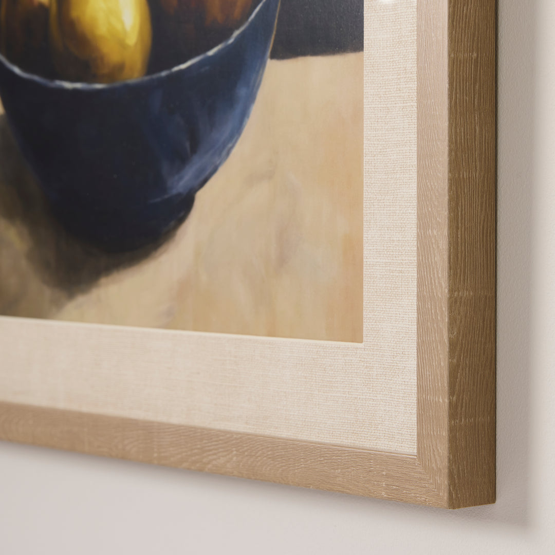 Pear Bowl Still Life Framed Print - Madras Link