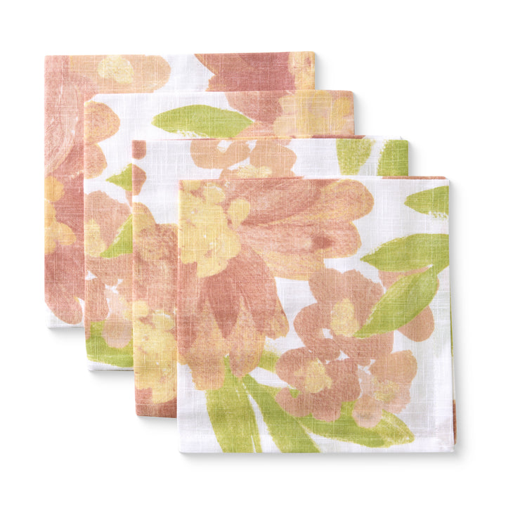 Rosie Large Floral Napkin Set of 4 - Madras Link