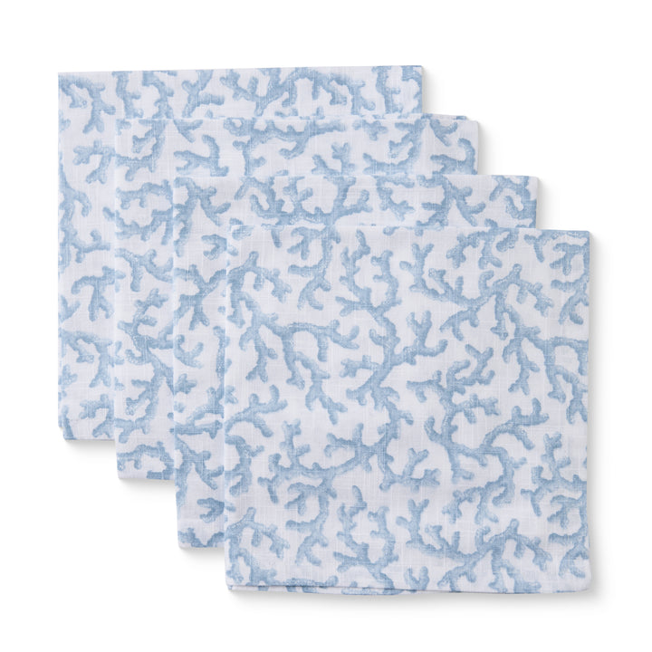Hayman Coral Blue Napkin Set Of 4