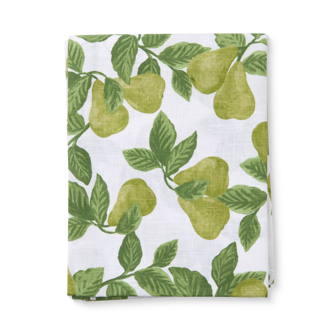 Pear Tree Green Tablecloth - Madras Link