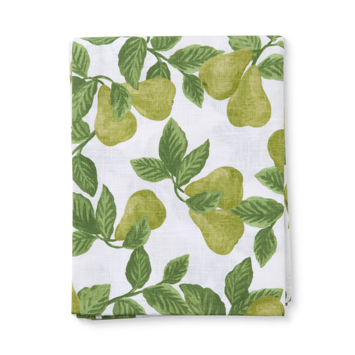 Pear Tree Green Tablecloth - Madras Link
