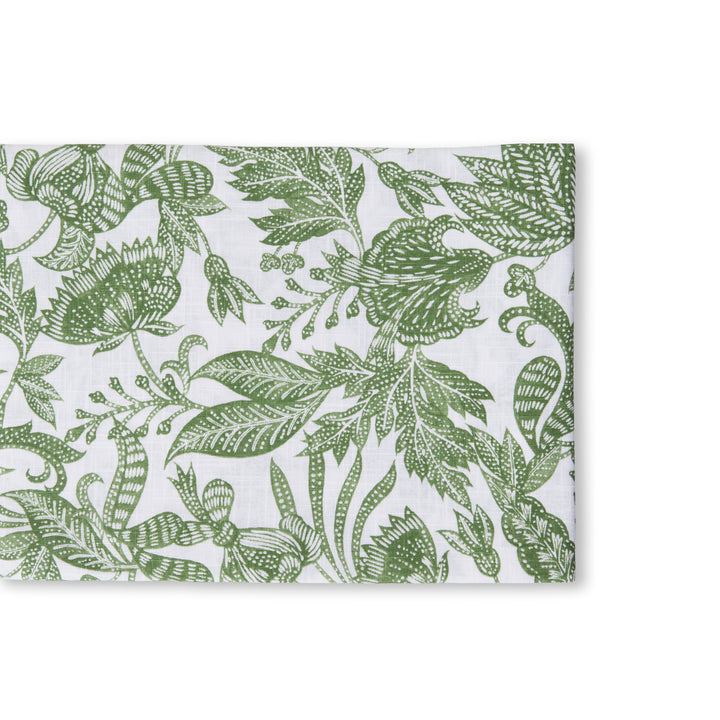 Samara Green Table Runner - Madras Link